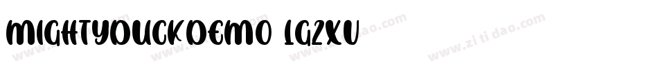 MightyDuckDemo-1G2xv字体转换
