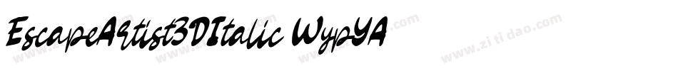EscapeArtist3DItalic-WypYA字体转换