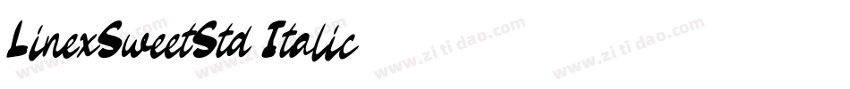 LinexSweetStd-Italic字体转换