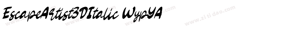 EscapeArtist3DItalic-WypYA字体转换