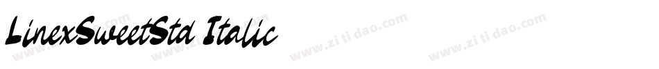 LinexSweetStd-Italic字体转换