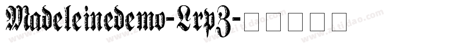 Madeleinedemo-LrpZ字体转换