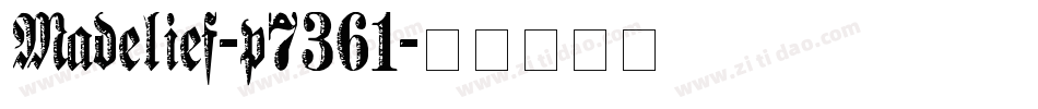 Madelief-p7361字体转换