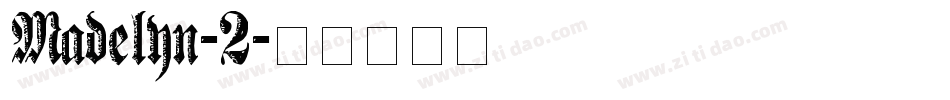 Madelyn-2字体转换
