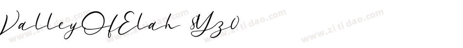 ValleyOfElah-8Yz0字体转换