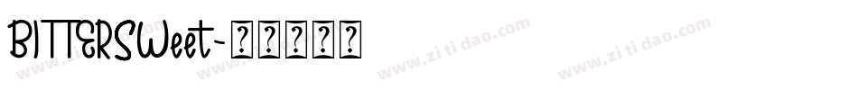 BITTERSWeet字体转换
