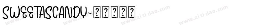 SWEETASCANDY字体转换