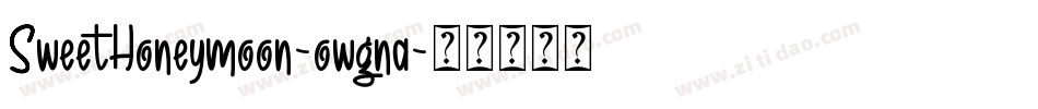SweetHoneymoon-owgna字体转换