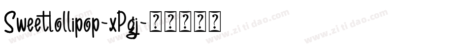 SweetLollipop-xPgj字体转换