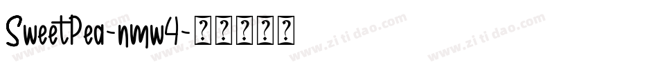 SweetPea-nmw4字体转换