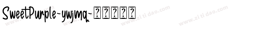 SweetPurple-ywjmq字体转换