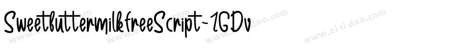 SweetbuttermilkfreeScript-1GDvB字体转换