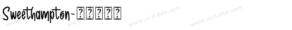 Sweethampton字体转换
