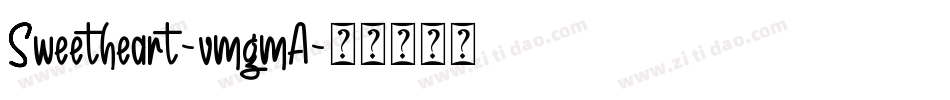 Sweetheart-vmgmA字体转换