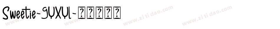 Sweetie-9YXYL字体转换