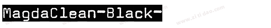 MagdaClean-Black字体转换