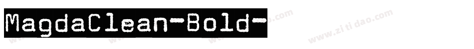 MagdaClean-Bold字体转换