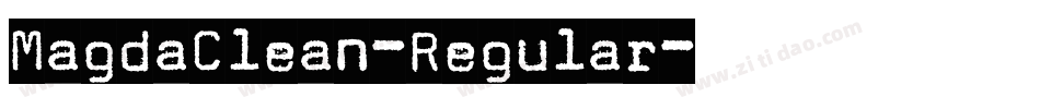 MagdaClean-Regular字体转换