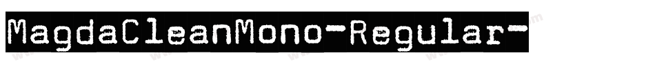 MagdaCleanMono-Regular字体转换