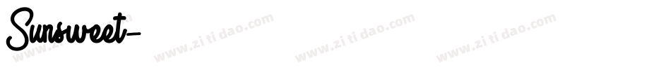 Sunsweet字体转换