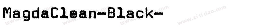 MagdaClean-Black字体转换