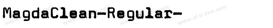 MagdaClean-Regular字体转换