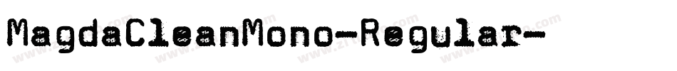 MagdaCleanMono-Regular字体转换