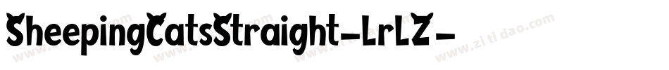 SheepingCatsStraight-lrlZ字体转换