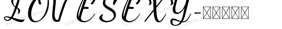 LOVESEXY字体转换