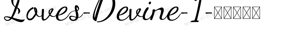 Loves-Devine-1字体转换