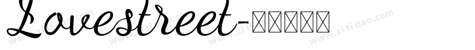 Lovestreet字体转换