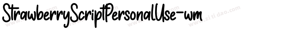 StrawberryScriptPersonalUse-wm5x字体转换