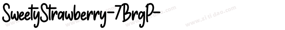 SweetyStrawberry-7BrgP字体转换