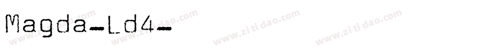 Magda-Ld4字体转换