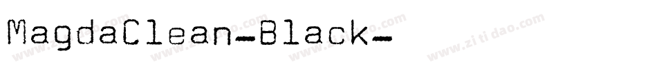 MagdaClean-Black字体转换