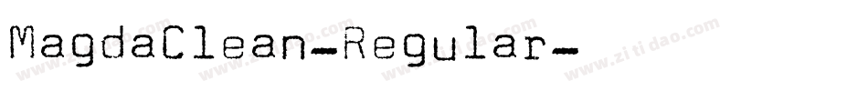 MagdaClean-Regular字体转换
