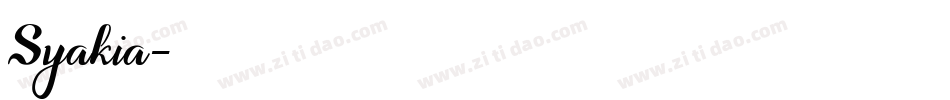 Syakia字体转换