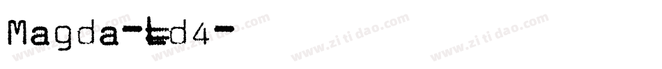 Magda-Ld4字体转换