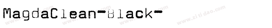 MagdaClean-Black字体转换