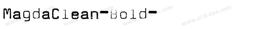 MagdaClean-Bold字体转换