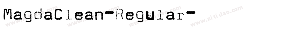MagdaClean-Regular字体转换