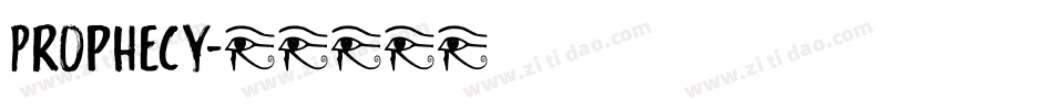 Prophecy字体转换