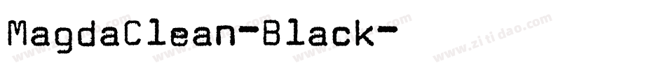 MagdaClean-Black字体转换