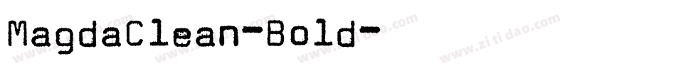 MagdaClean-Bold字体转换
