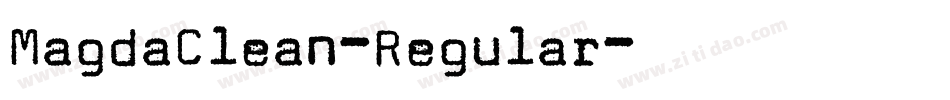 MagdaClean-Regular字体转换