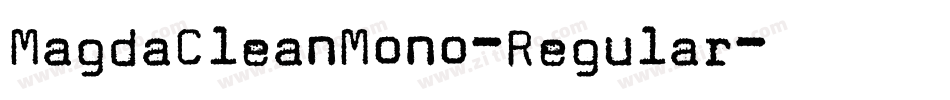 MagdaCleanMono-Regular字体转换