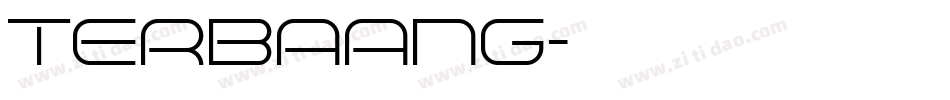 TERBAANG字体转换