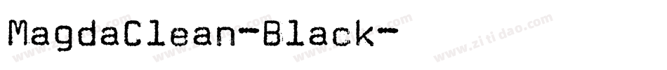 MagdaClean-Black字体转换