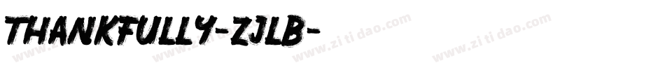 Thankfully-ZjLB字体转换