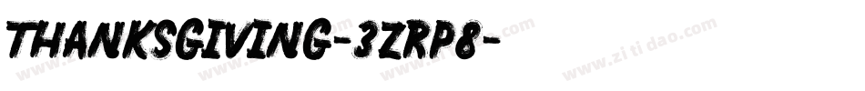 Thanksgiving-3zRp8字体转换